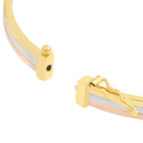 14K Tri Color Gold Bangle