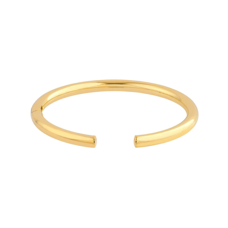 14K Gold Open Polished 5MM Bangle