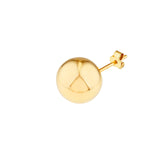 14K Gold 12MM Ball Stud Earrings