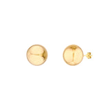 14K Gold 16MM Ball Stud Earrings