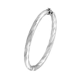Sterling Silver Twisted Bangle