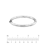 Sterling Silver Twisted Bangle