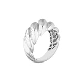 Sterling Silver Braided Dome Ring