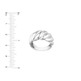 Sterling Silver Braided Dome Ring