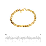14K Gold Small Twisted Cable Chain Bracelet