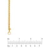 14K Gold Small Twisted Cable Chain Necklace