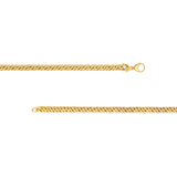 14K Gold Small Twisted Cable Chain Bracelet