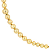 14K Gold Graduated Bead Necklace
