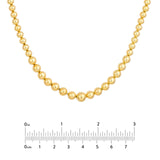 14K Gold Graduated Bead Necklace