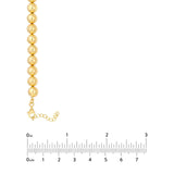14K Gold 8MM Bead Chain Necklace
