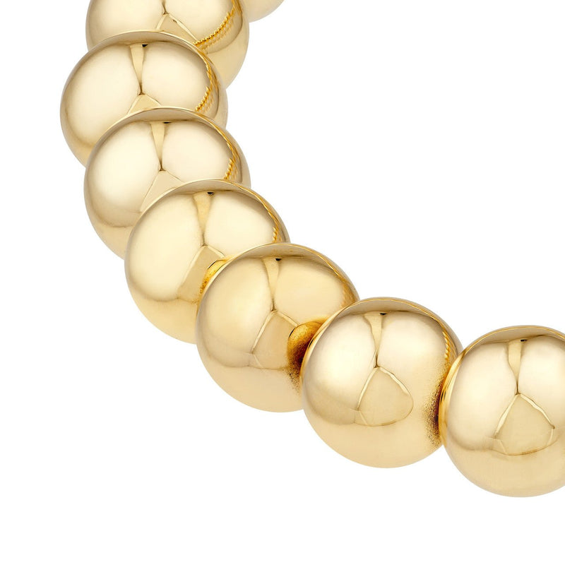 14K Gold 8MM Bead Bracelet