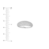 14K Gold Dome Diamond Pavé Band