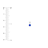 14K Gold Diamond and Sapphire Stud Earrings