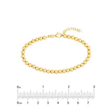 14K Gold 4MM Bead Bracelet
