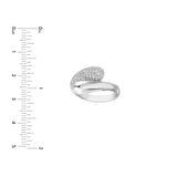 14K Two-Tone Gold Open Dome Diamond Ring