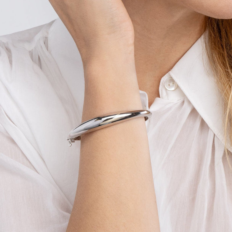 Sterling Silver Graduated Bangle