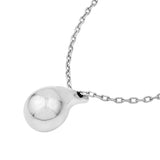 Sterling Silver Tear Drop Pendant Necklace