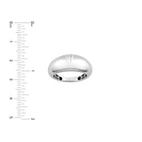 Sterling Silver Thick Polished Dome Ring