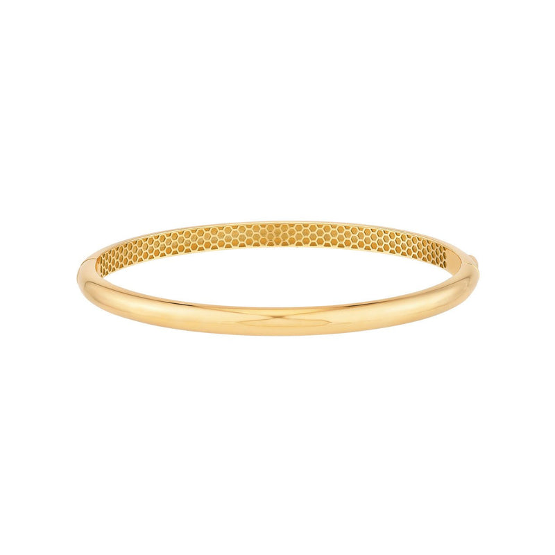 14K Gold Classic Dome Bangle