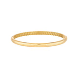 14K Gold Classic Dome Bangle