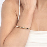 14K Gold Classic Dome Bangle