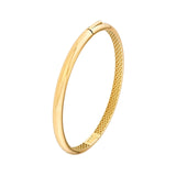 14K Gold Classic Dome Bangle
