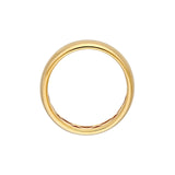 14K Gold Wide Rounded Band