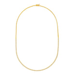 14K Gold 2.00 Carat Graduated Diamond Tennis Necklace