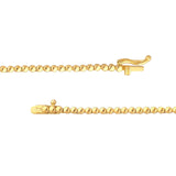 14K Gold 2.00 Carat Graduated Diamond Tennis Necklace