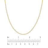 14K Gold 2.00 Carat Graduated Diamond Tennis Necklace