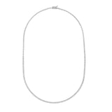 14K Gold 2.00 Carat Graduated Diamond Tennis Necklace