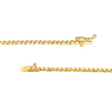 14K Gold 3.00 Carat Graduated Diamond Tennis Necklace