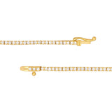 14K Gold 1.3MM Diamond Tennis Necklace