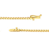 14K Gold 5.00 Carat Graduated Diamond Tennis Necklace