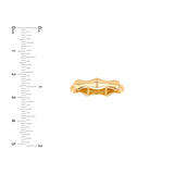 14K Gold Bamboo Band