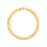 14K Gold Rectangular Link Bracelet