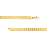 14K Gold Rectangular Link Bracelet