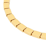 14K Gold Box Link Bracelet