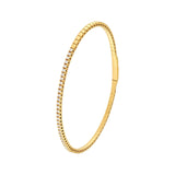 14K Gold 0.60 Carat Diamond Flexible Square Bangle