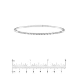 14K Gold 0.60 Carat Diamond Flexible Square Bangle