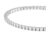 14K Gold 3.80 Carat Diamond Flexible Square Bangle
