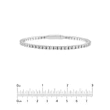 14K Gold 3.80 Carat Diamond Flexible Square Bangle