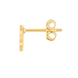 14K Gold Star of David Stud Earrings