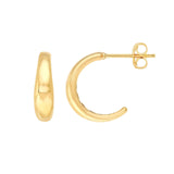 14K Gold Open Hoop Earrings