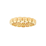 14K Gold Square Puff Band