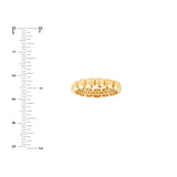 14K Gold Square Puff Band