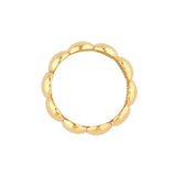 14K Gold Puffy Bead Band