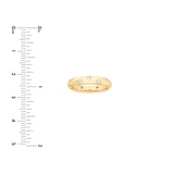 14K Gold Staggered Diamond Ring