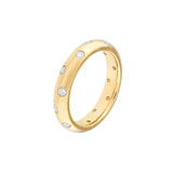 14K Gold Staggered Diamond Ring