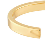 14K Gold Open Squared Bangle